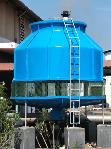 Cooling Tower With Basin Round