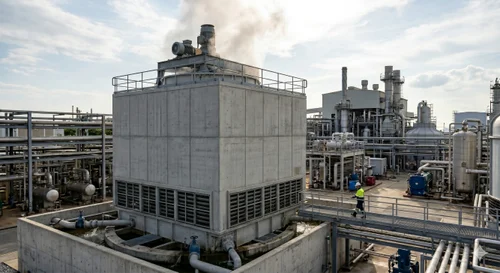 Round Cooling Tower Without Basin